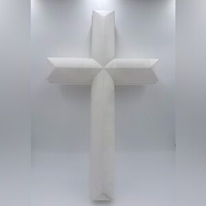 26" x 16” Union Products Vintage 1998 White Cross Christmas Easter Blow Mold